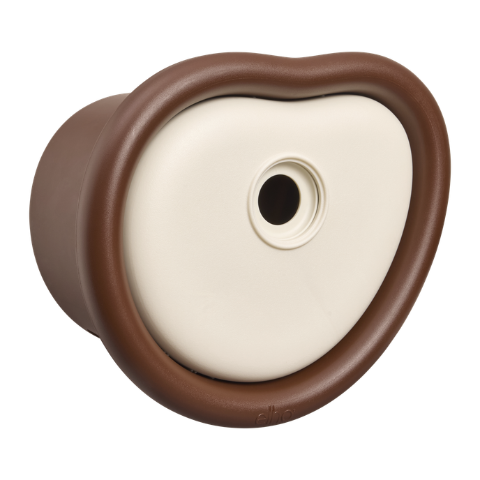 organic bird house 25cm chestnut brown